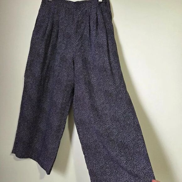 Chaus Pants - EUC CHAUS PETITES WIDE LEG DOTTED PLEATED SOFT PANTS SIZE 14